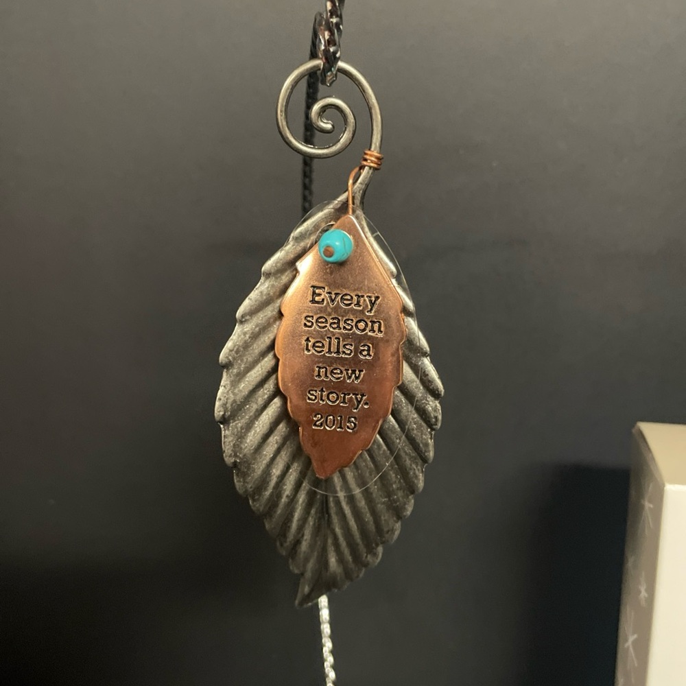 Hallmark Keepsake “A New Season” Metal Leaf Ornament - 2015